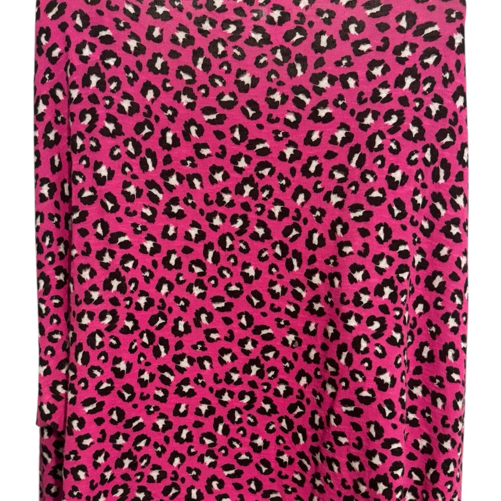 NWT #FALL2025🍁  Vibrant Pink Leopard Lightweight Sweater   2X   #CL - Picture 5 of 10